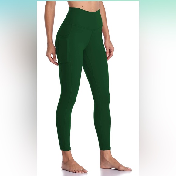 Workout 7/8 length leggings-green - Picture 1 of 2